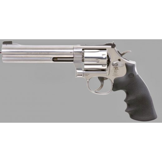 S&W Rev. Mod. 686, 6, cal. .357 Mag., stainless, schwarze Kimme m. Balkenkorn, 6 Schuss Trommel