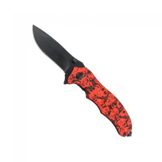 Einhandmesser Zombie rot