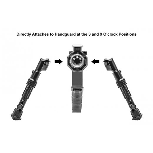 UTG Recon Flex M-LOK Bipod, Matte Black, Cent. Ht. 5.7-8